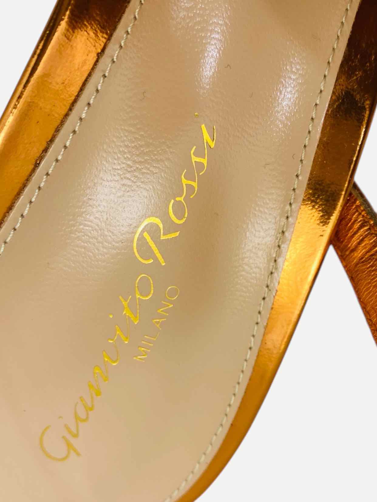 GIANVITO ROSSI Hortensia Orange Size EU 39 Slingbacks