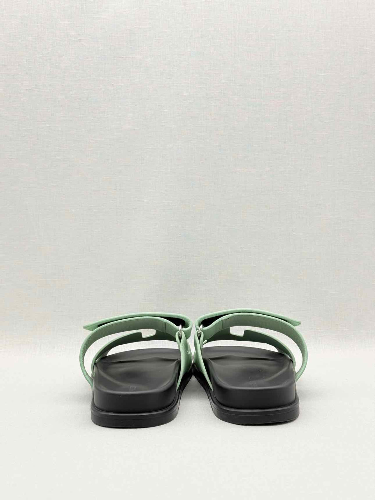 HERMES Chypre Mint Green Size EU 38 Sandals