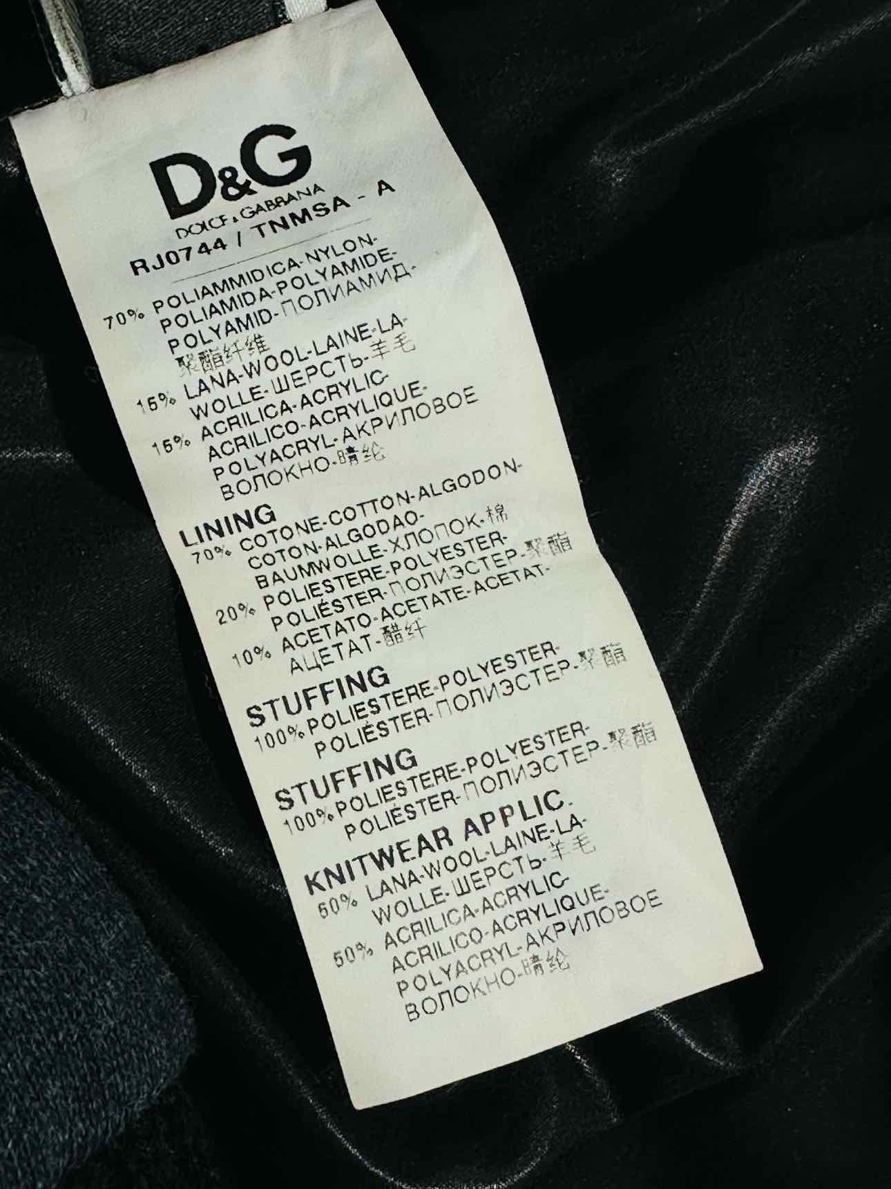 DOLCE & GABBANA Hoodie Black Size 46 Jacket