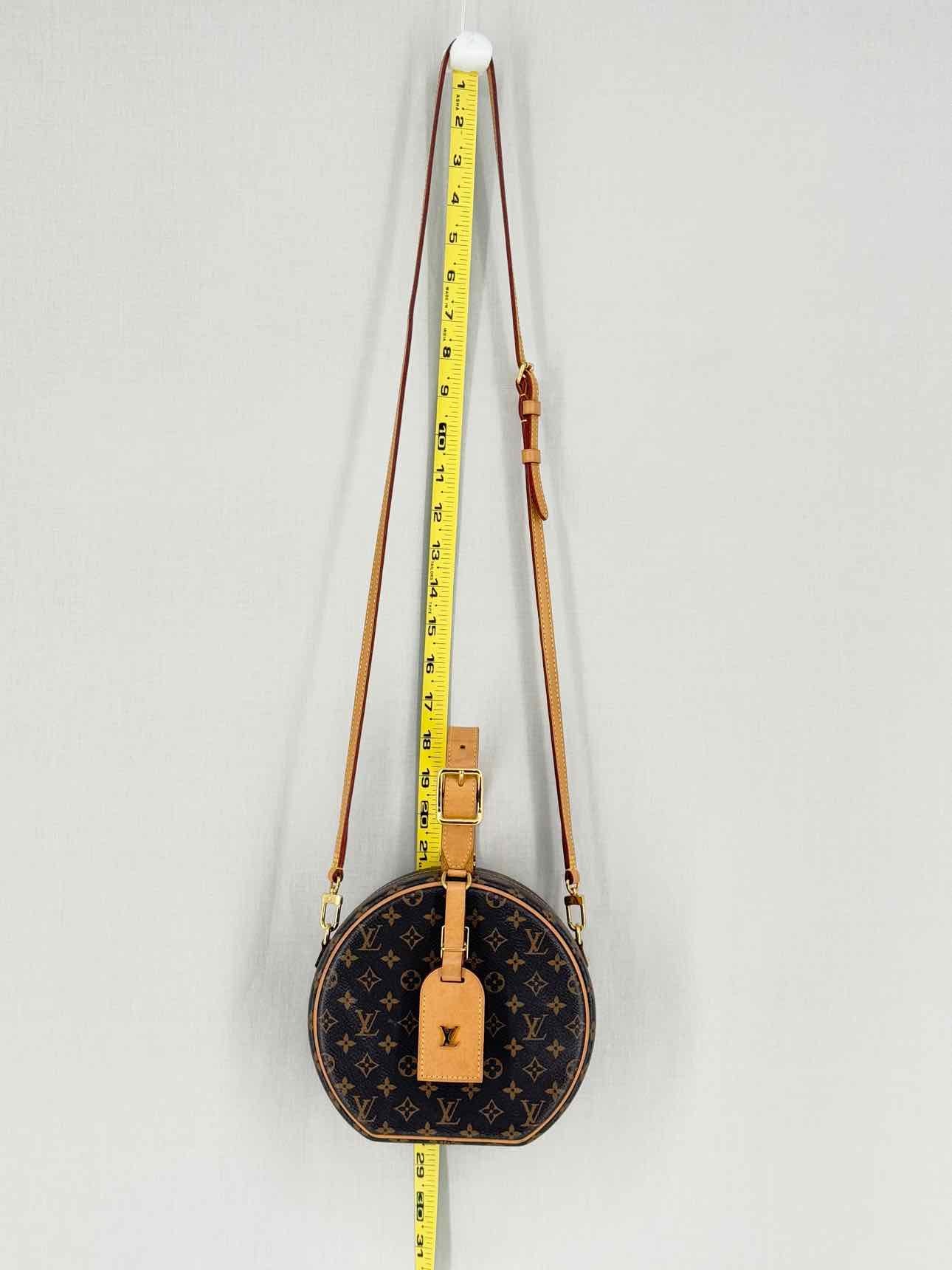 LOUIS VUITTON Petite Boite Chapeau Brown Top Handle