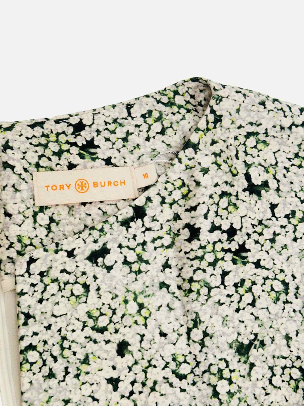 TORY BURCH A Letter Floral Print Size US 10 Short Dress