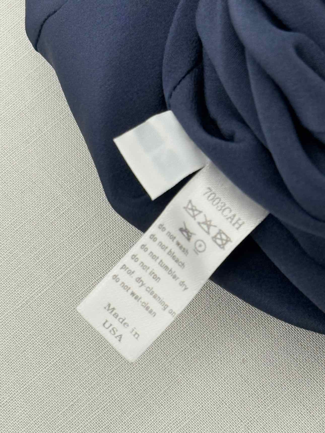 CAROLINA HERRERA Navy Blue Size US 4 Long Dress