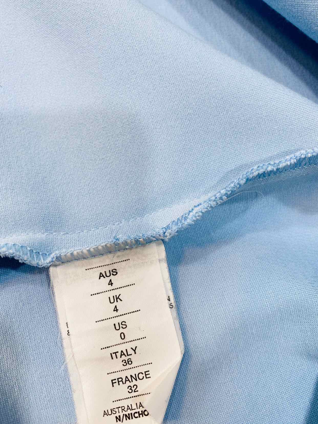 N/NICHOLAS Pale Blue Size US 0 Knee Length Dress