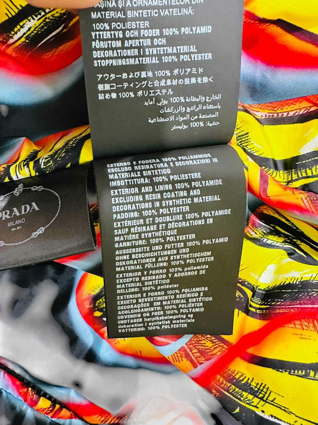 PRADA 2018 Yellow Multicolor Size Medium Jacket