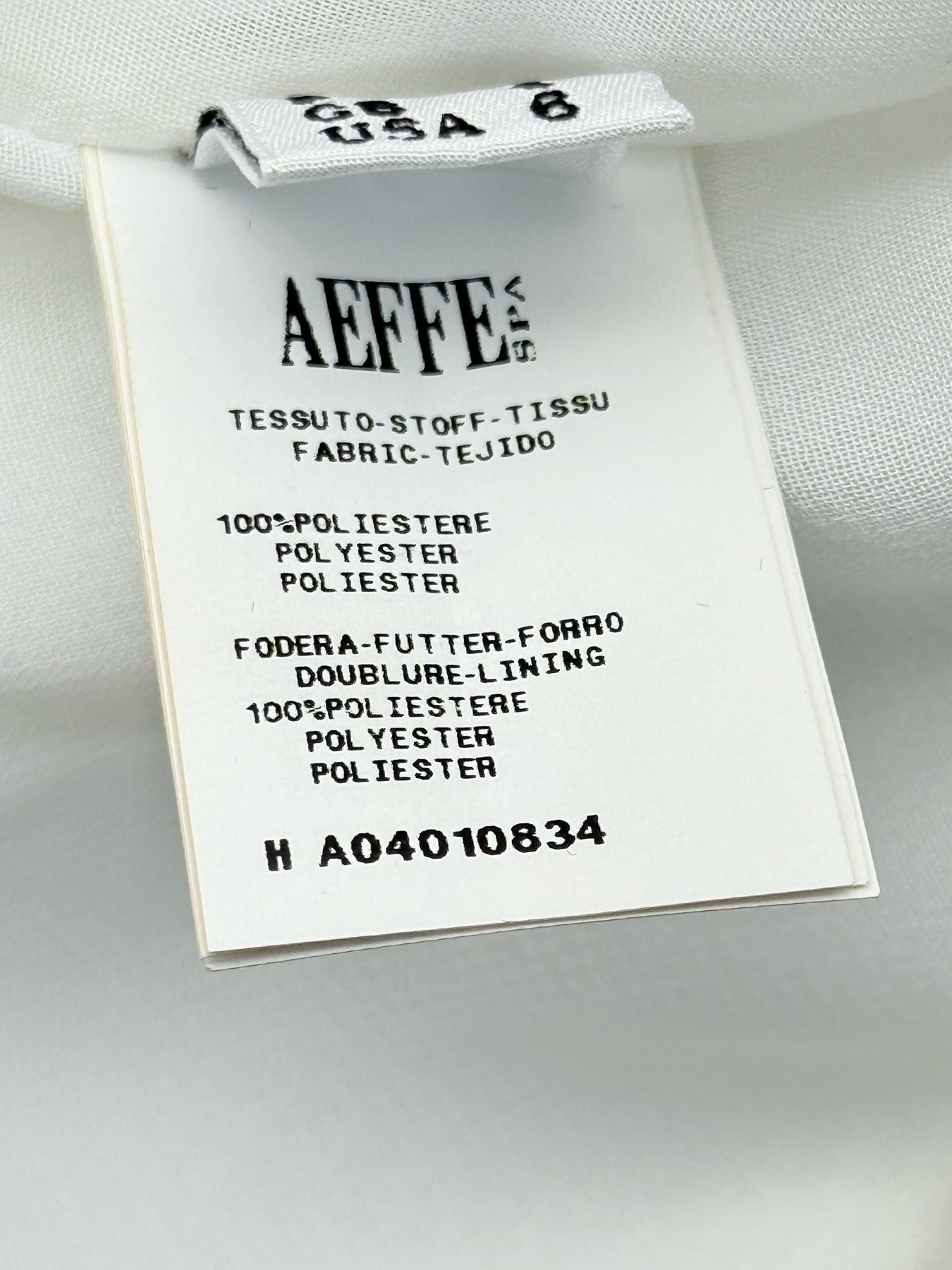 MOSCHINO CHEAP AND CHIC White Size US 6 Short Dress