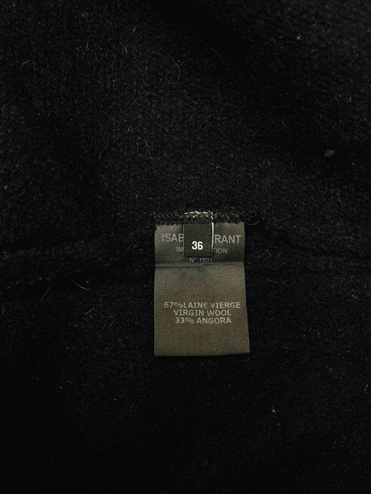 ISABEL MARANT Polo Neck Black Size US 2 Jumper