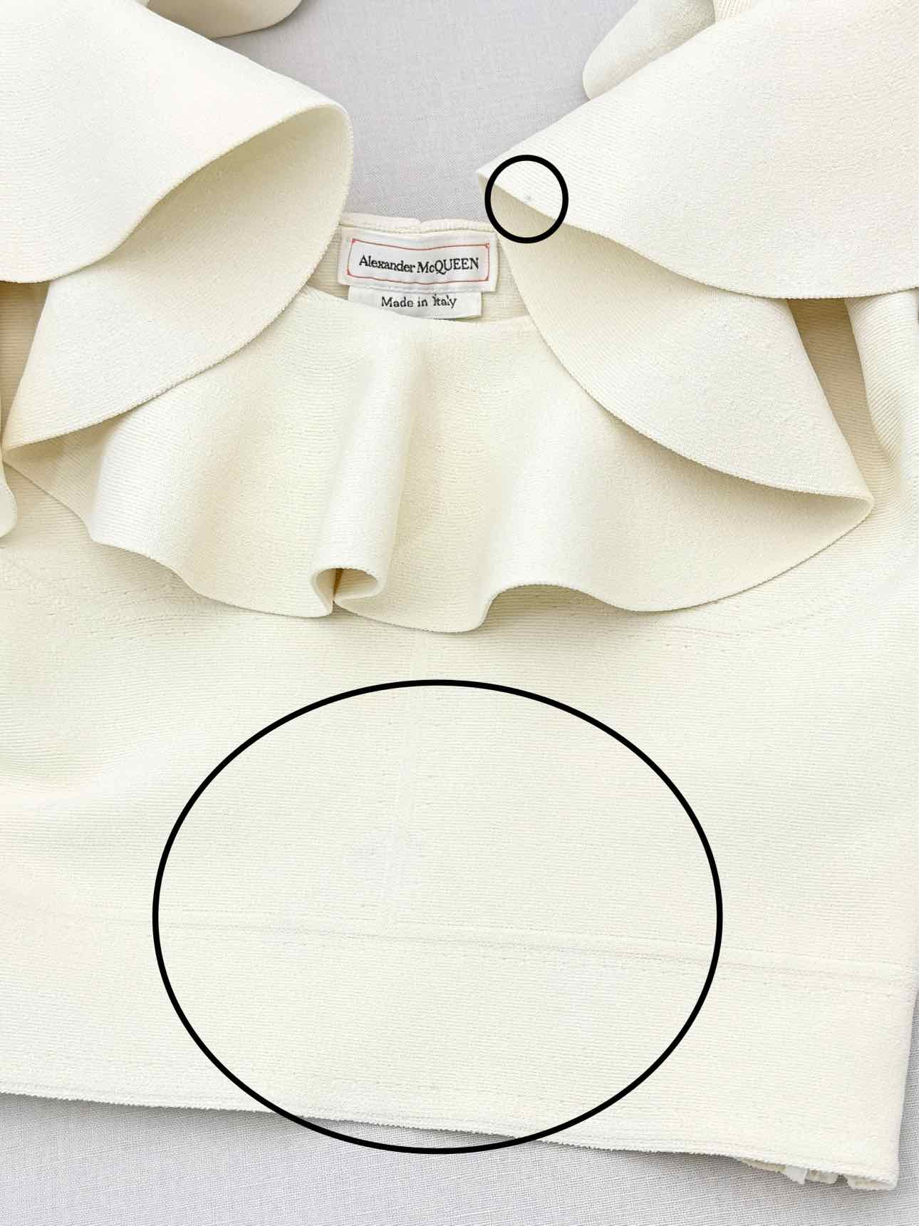 ALEXANDER MCQUEEN Cream Size Small Tank Top