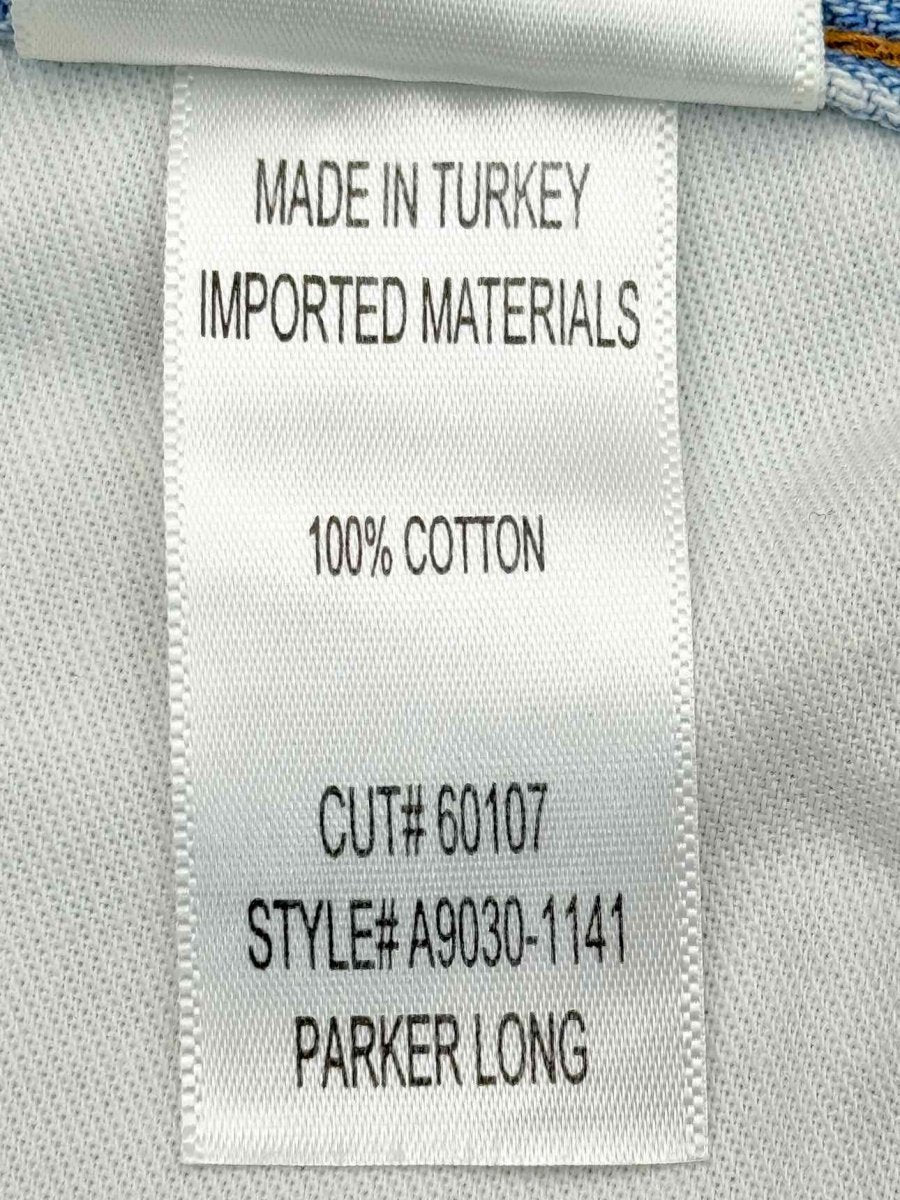 Pre - loved AGOLDE Parker Long Faded Blue Size 26 Shorts at Reems Closet