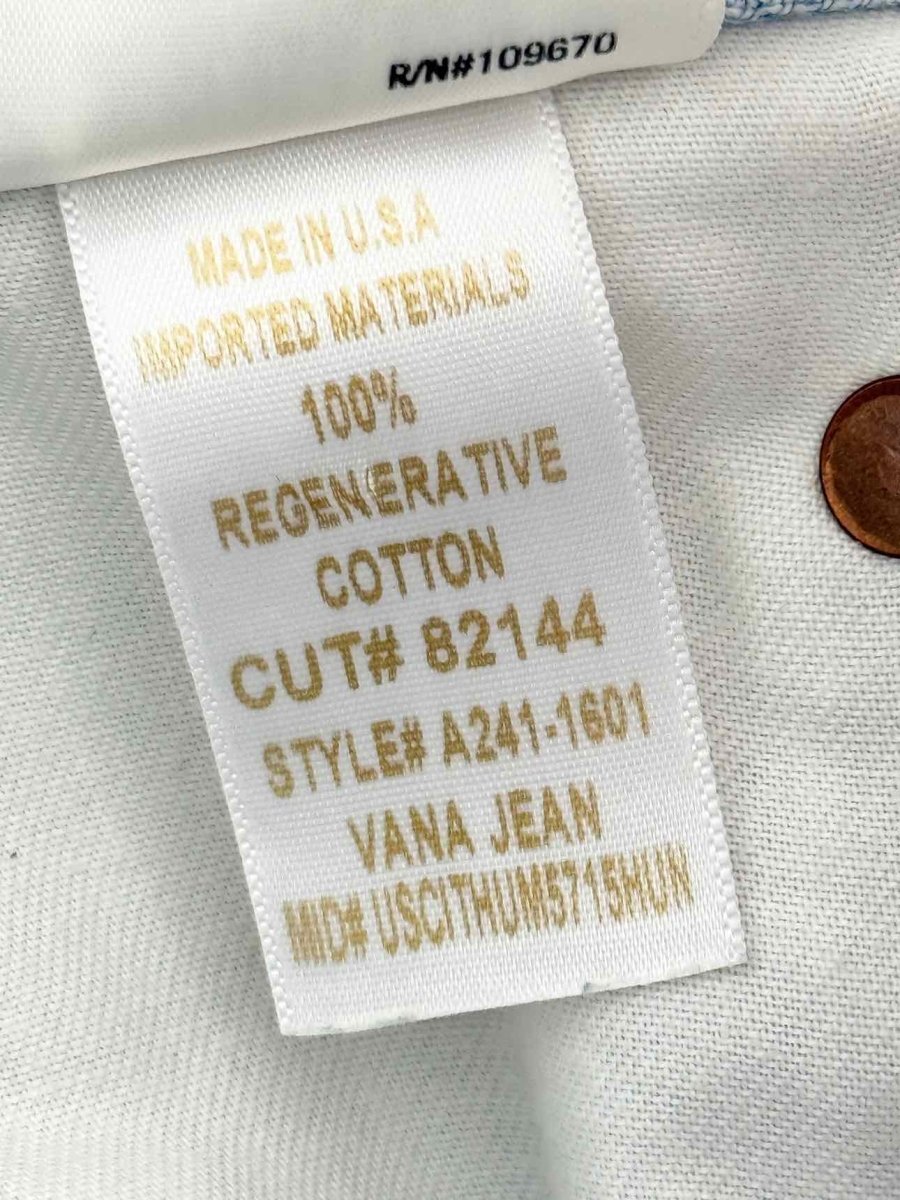 Pre - loved AGOLDE Vana Pale Blue Size 26 Jeans at Reems Closet