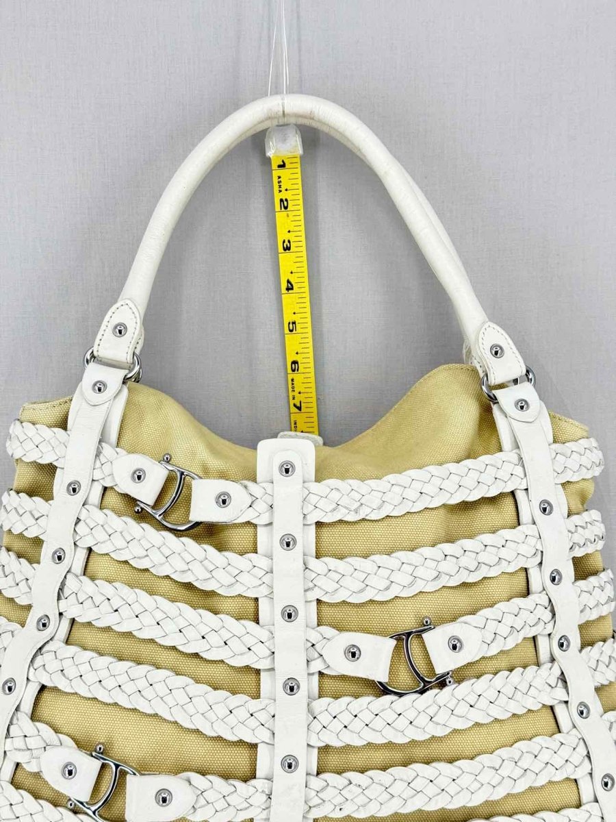 Pre - loved AIGNER Etienne White Tote Bag at Reems Closet