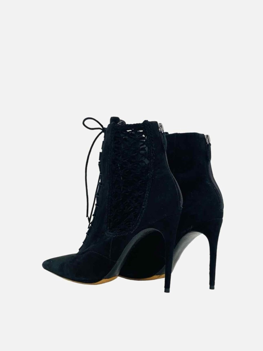 Pre-loved ALEXANDER BIRMAN Black Lace Up Booties from Reems Closet