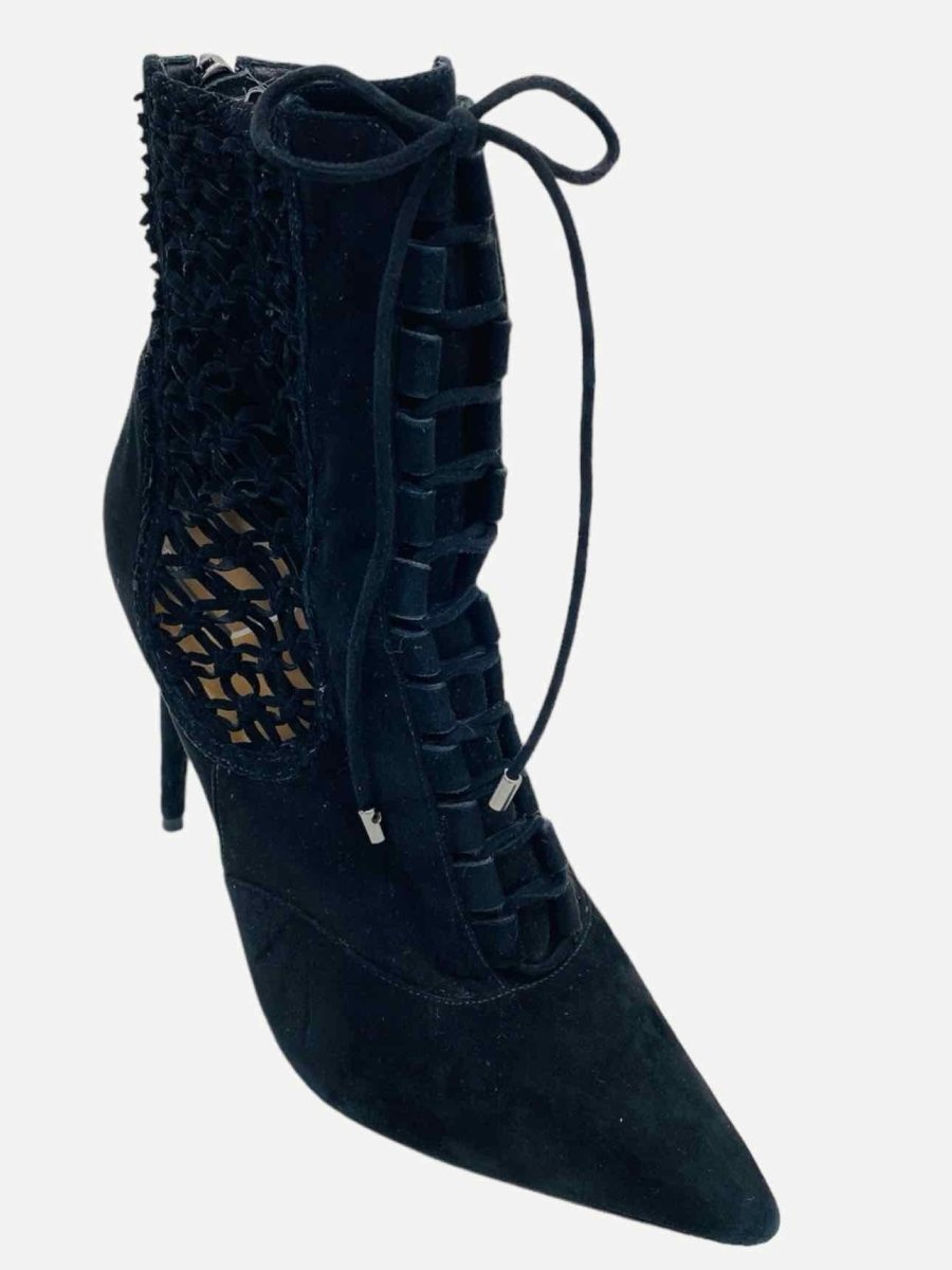Pre-loved ALEXANDER BIRMAN Black Lace Up Booties from Reems Closet