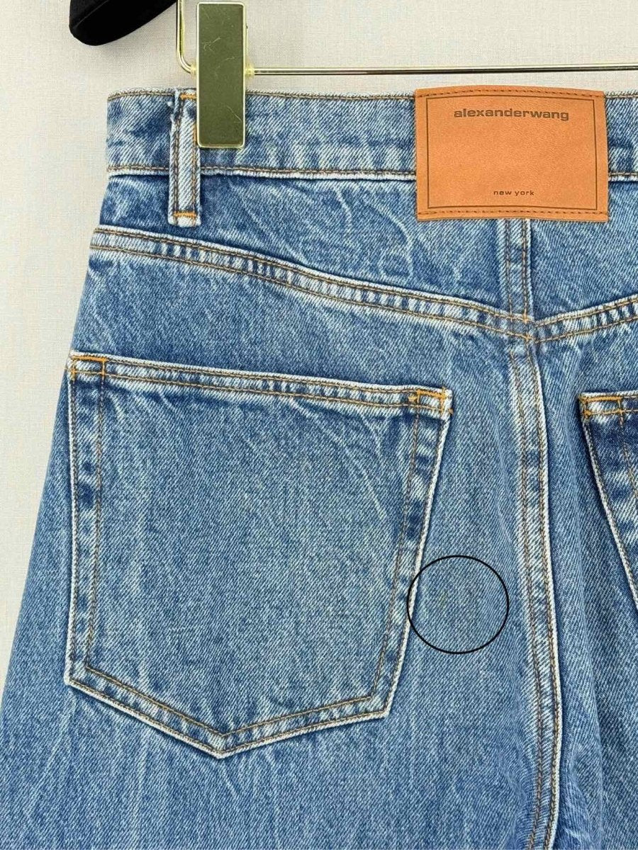 Pre - loved ALEXANDER WANG Balloon Blue Size 24 Jeans at Reems Closet