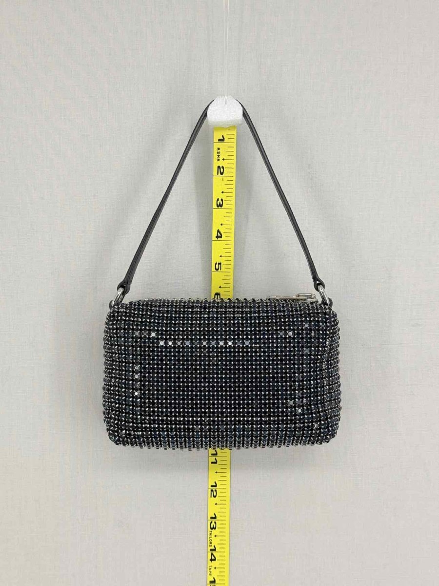 Pre - loved ALEXANDER WANG Heiress Black Shoulder Bag at Reems Closet