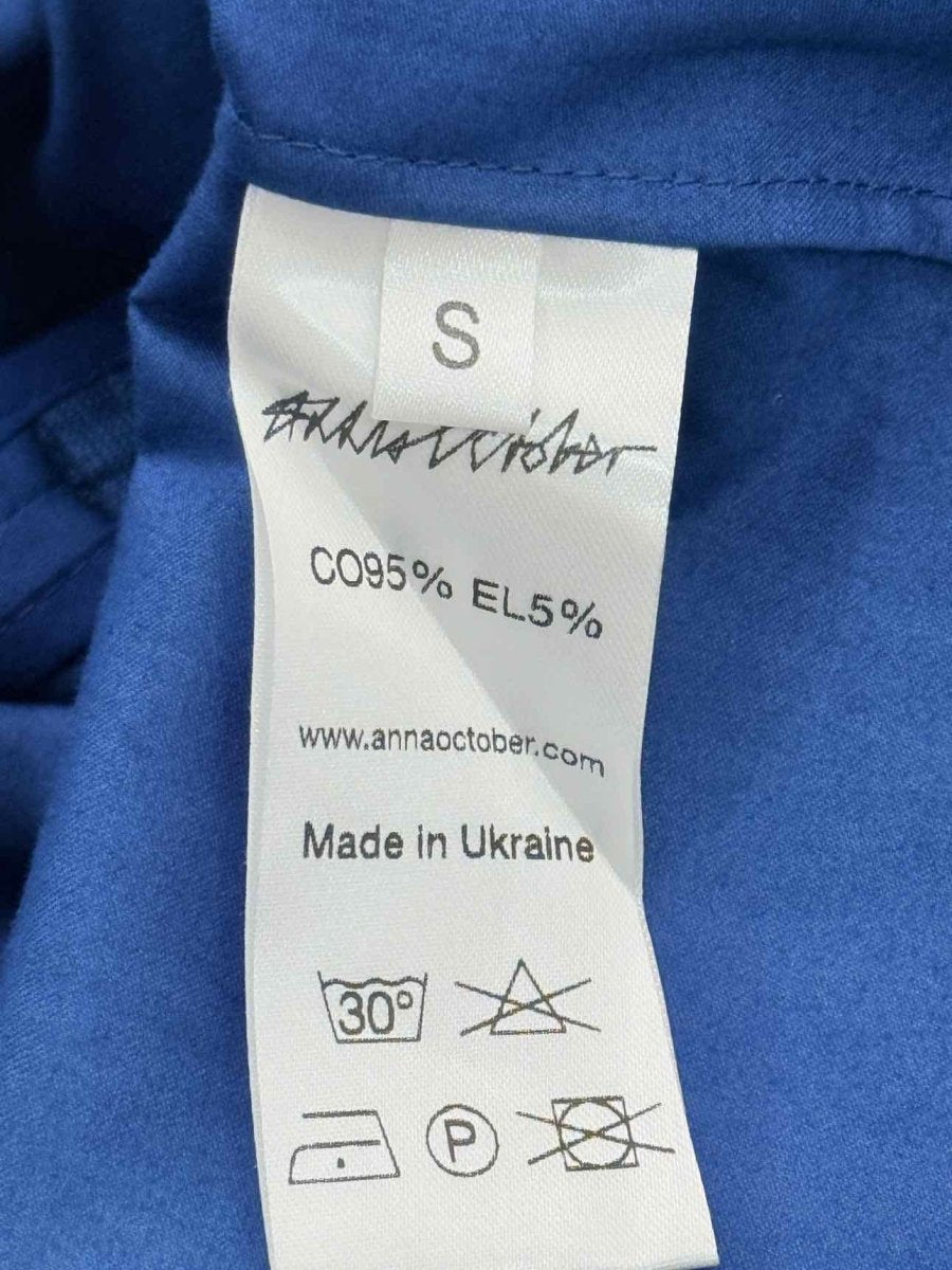 Pre - loved ANNA OCTOBER Navy Blue Size Small Short Dress at Reems Closet