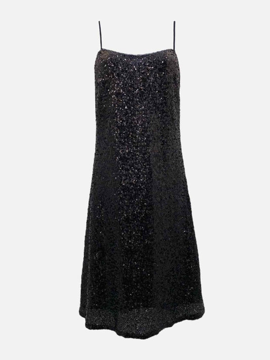 Pre-loved ANNA SUI Black Sequin Embellished Cocktail Dress from Reems Closet