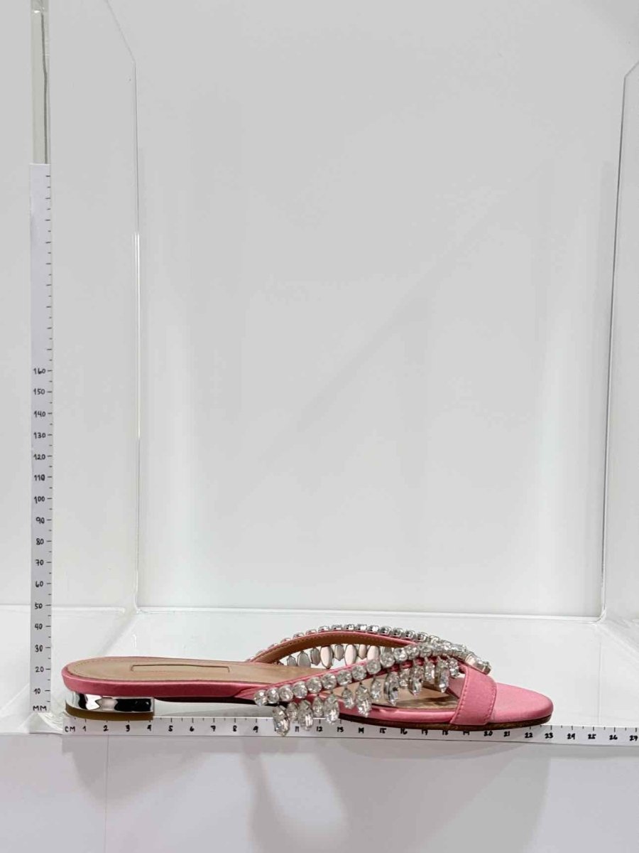Pre - loved AQUAZZURA Pink Size EU 35.5 Flats at Reems Closet