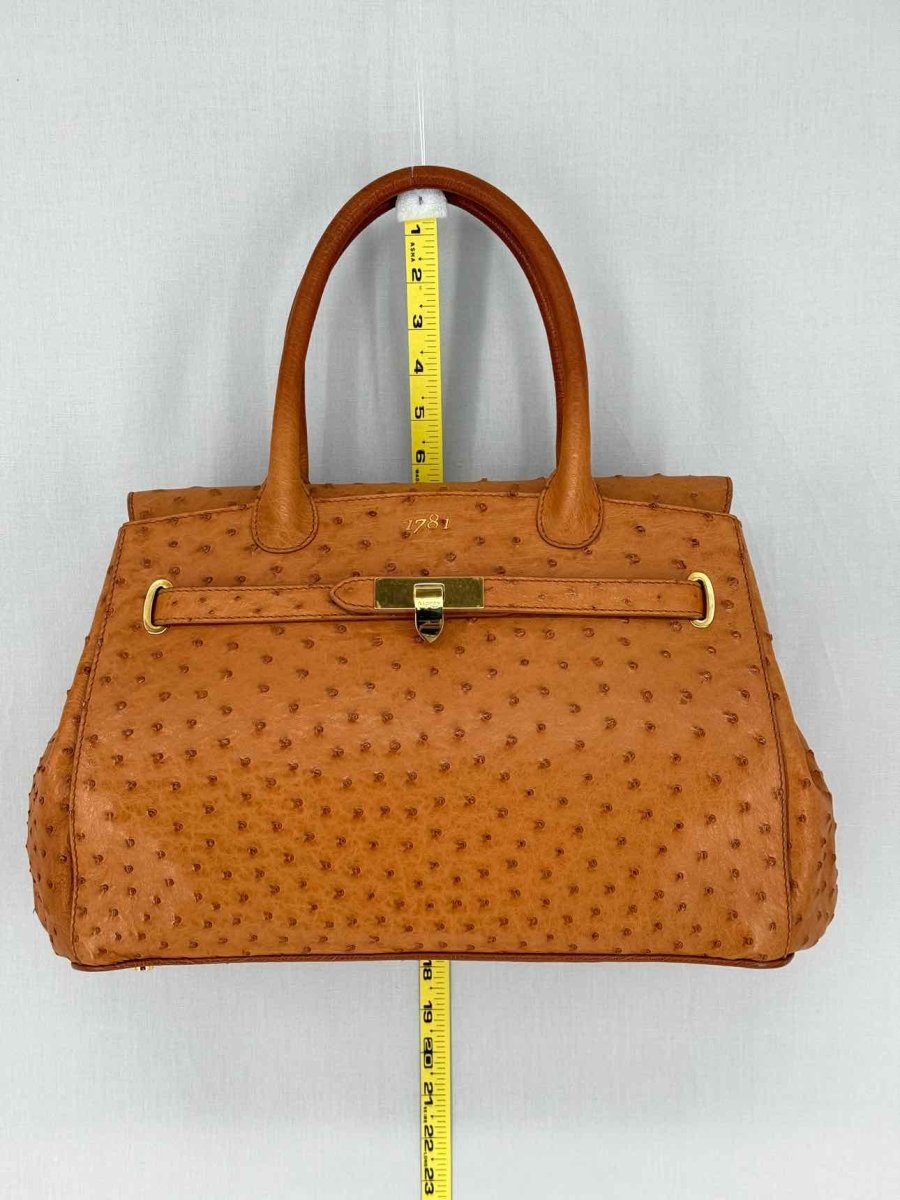 Pre - loved ASPREY 1781 Tan Top Handle at Reems Closet