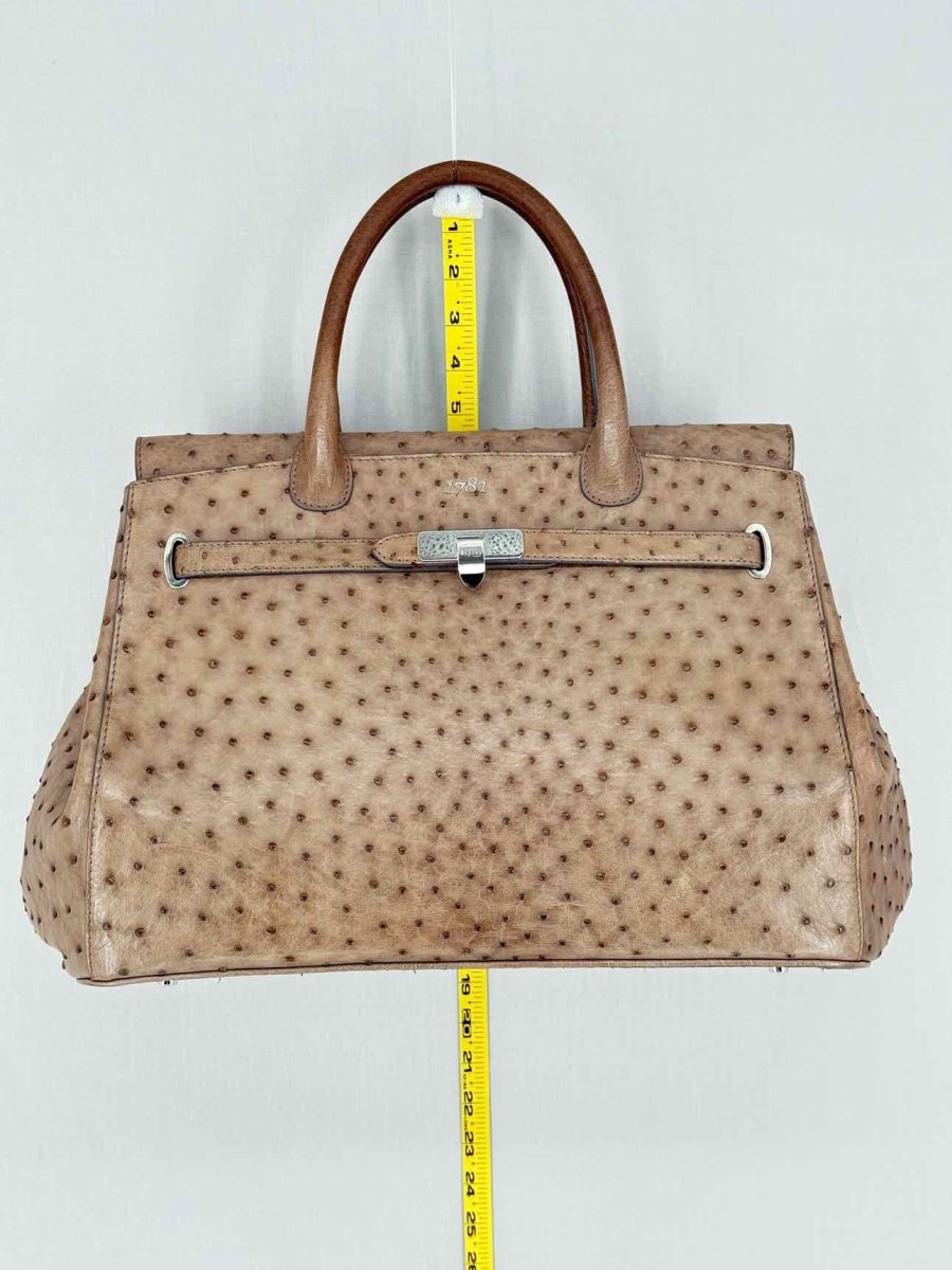 Pre - loved ASPREY 1781 Taupe Top Handle at Reems Closet