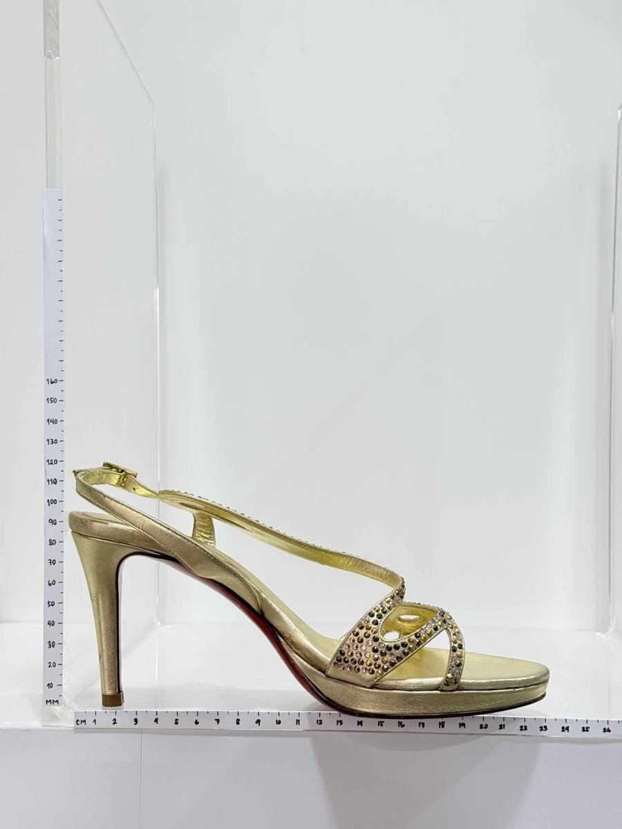 Pre - loved BALDININI Gold Size EU 39 Heeled Sandals at Reems Closet