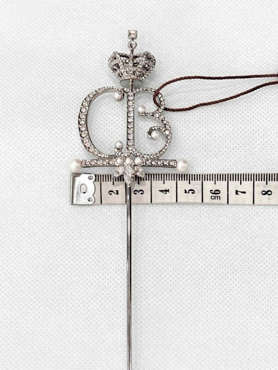 Pre - loved BALENCIAGA Maria Cristina Fashion Brooch at Reems Closet