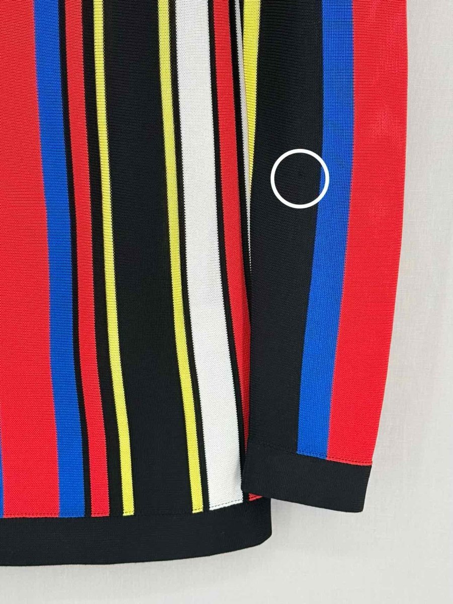 Pre - loved BALMAIN Black Multicolor Striped Size US 2 Sweater at Reems Closet