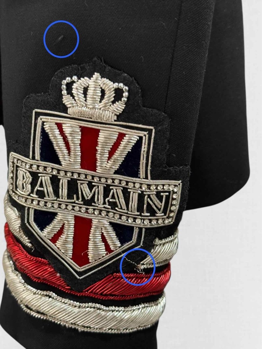 Pre - loved BALMAIN Black Size US 4 Jacket at Reems Closet