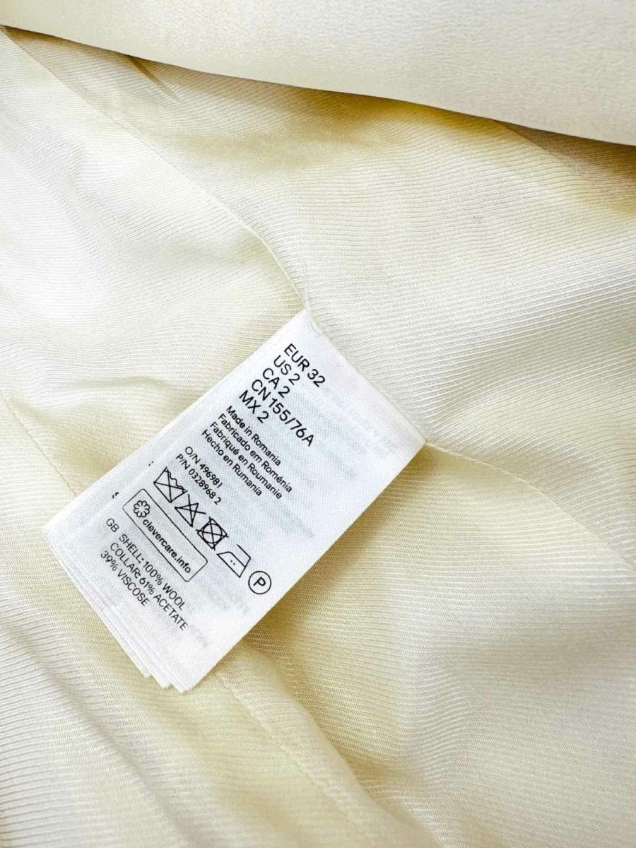 Pre - loved BALMAIN Double Breasted Cream Jacket US2 at Reems Closet