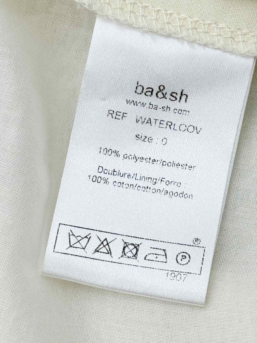 Pre-loved BA&SH Off-white Size US 0 Short Dress at Reems Closet
