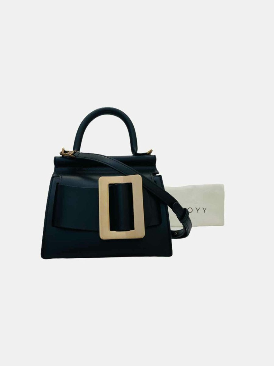 Pre - loved BOYY Karl 19 Black Top Handle at Reems Closet