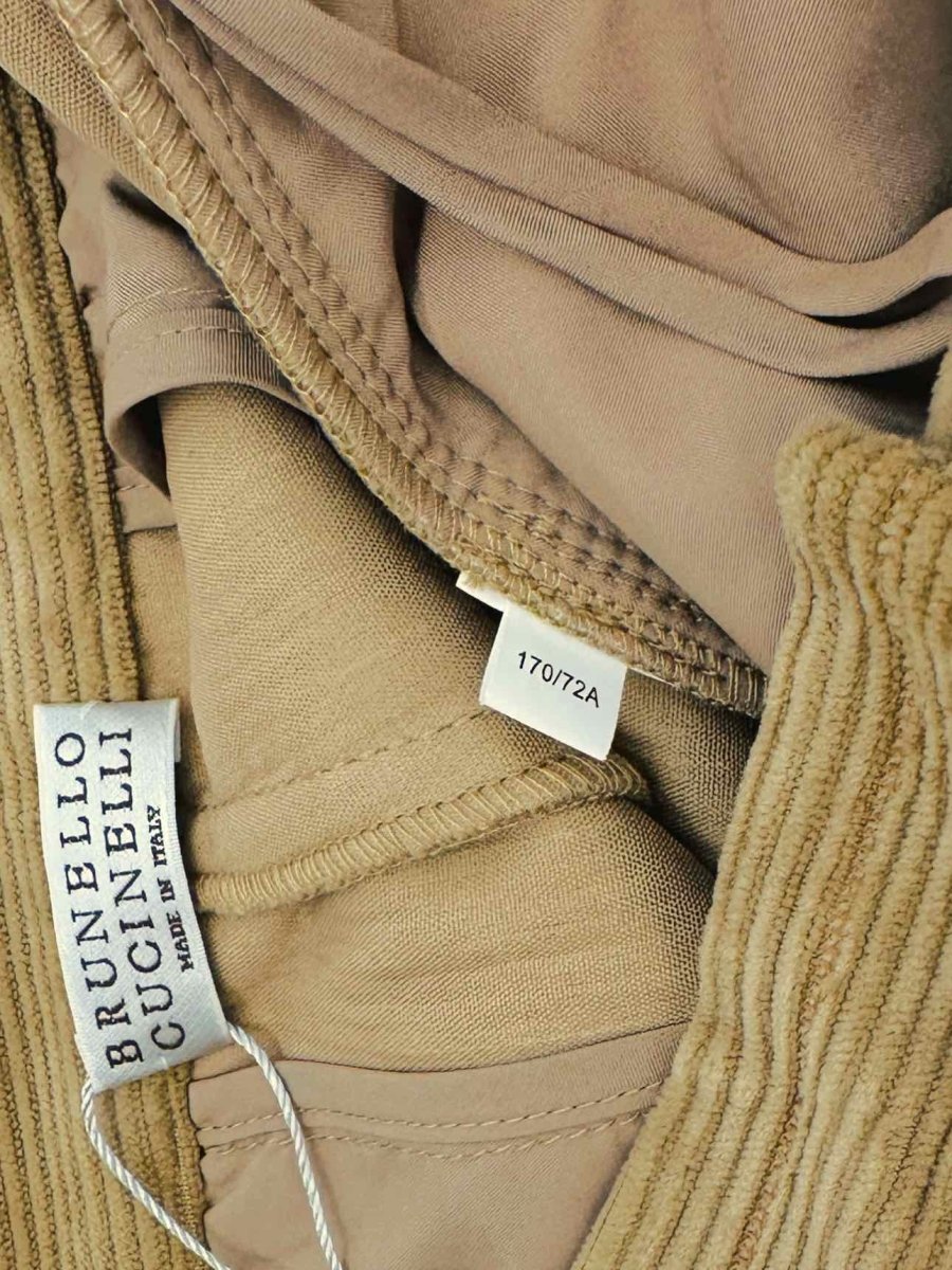 Pre-loved BRUNELLO CUCINELLI Beige Corduroy Jacket & Pants Outfit from Reems Closet