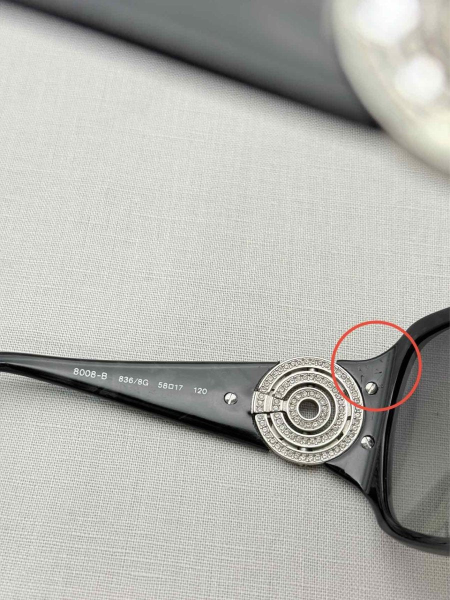 Pre - loved BVLGARI Black Sunglasses at Reems Closet