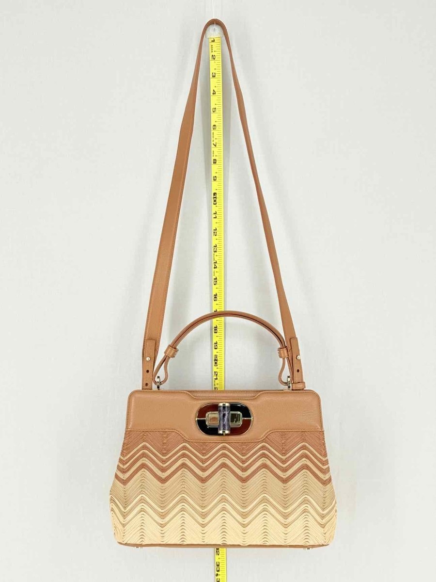 Pre - loved BVLGARI Isabella Rossellini Tricolor Top Handle at Reems Closet