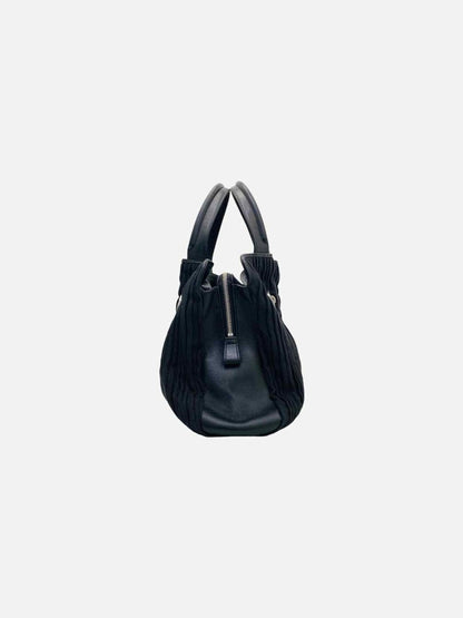 Pre-loved BVLGARI Pleated Black Tote Bag from Reems Closet