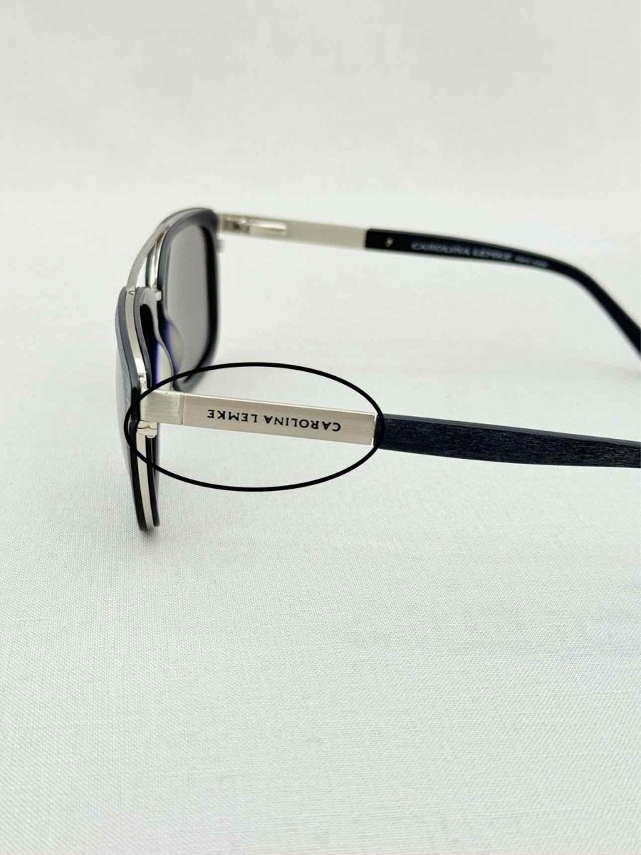 Pre - loved CAROLINA LEMKE Black Sunglasses at Reems Closet