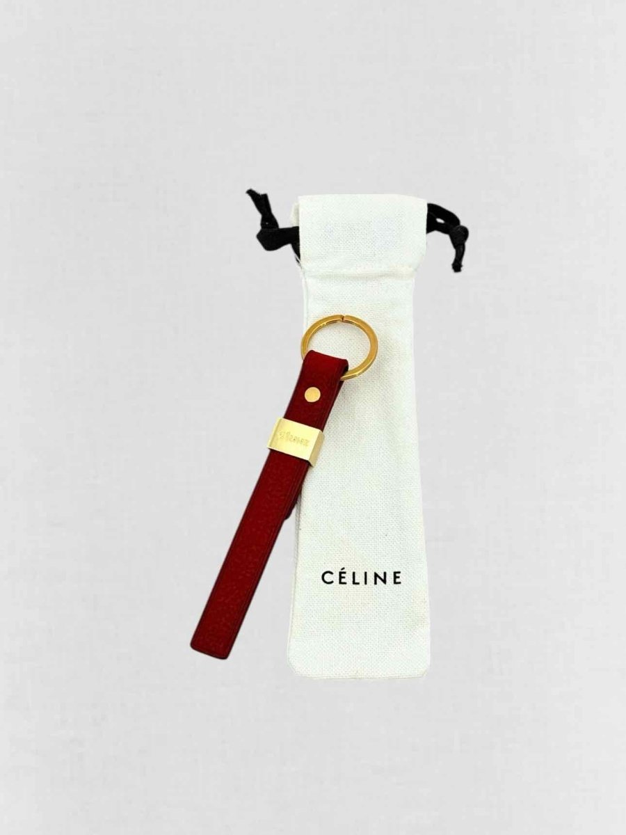 Pre - loved CELINE Red Key Chain at Reems Closet