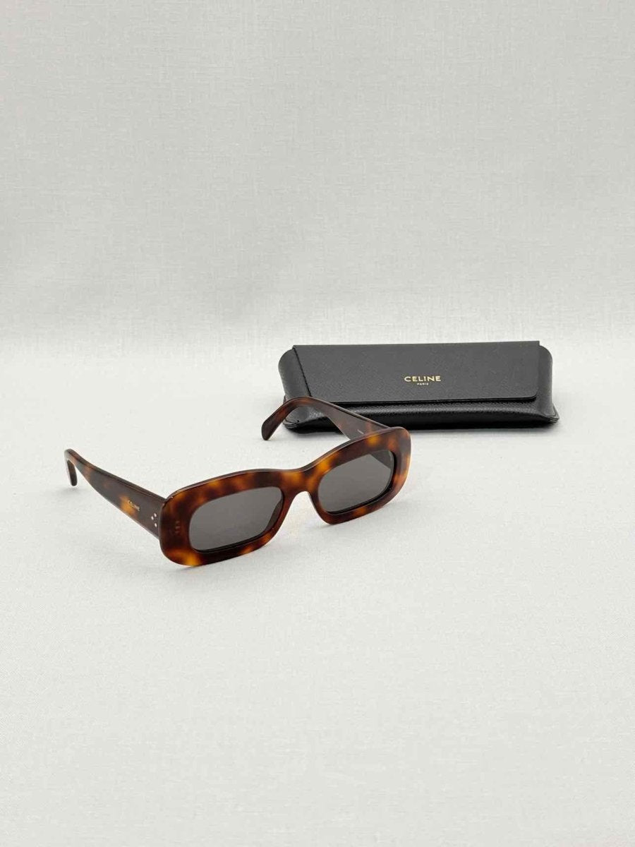 Pre - loved CELINE Tortoise Brown Sunglasses at Reems Closet
