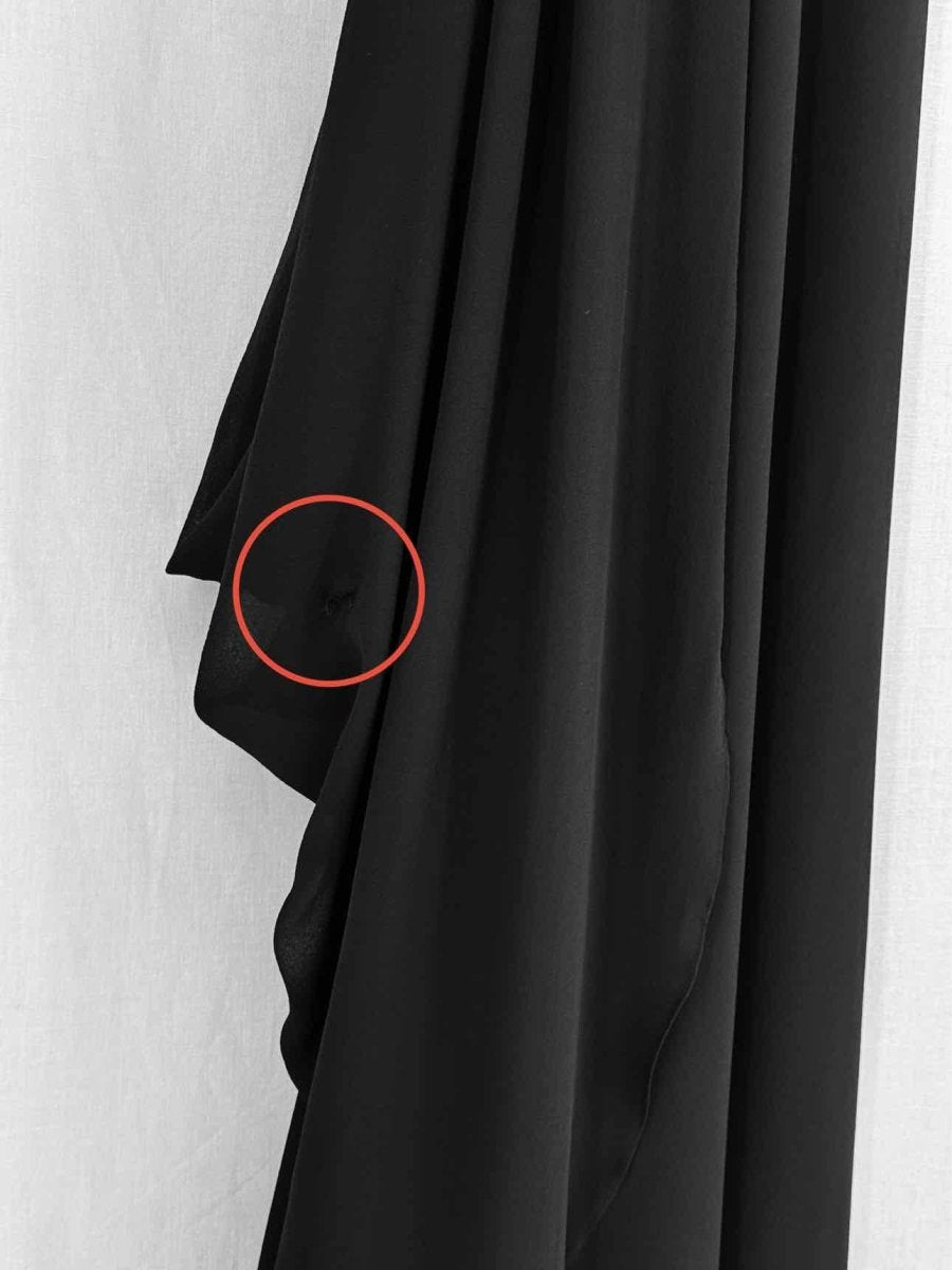 Pre - loved C'EST MOI Black Ruched Size Small Long Dress at Reems Closet