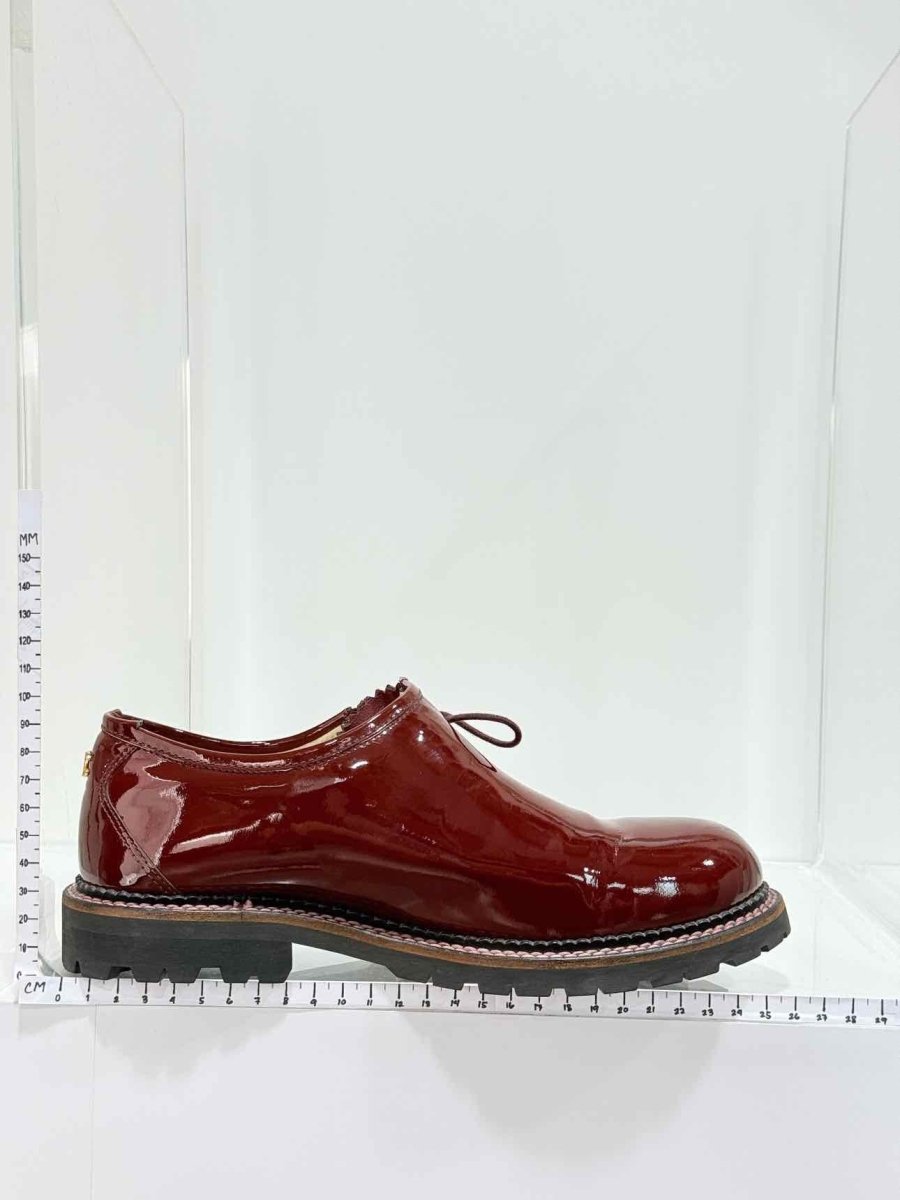 Pre - loved CHANEL Burgundy Size EU 38.5 Brogues at Reems Closet