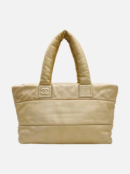 Pre-loved CHANEL Coco Cocoon Gold Tote Bag from Reems Closet