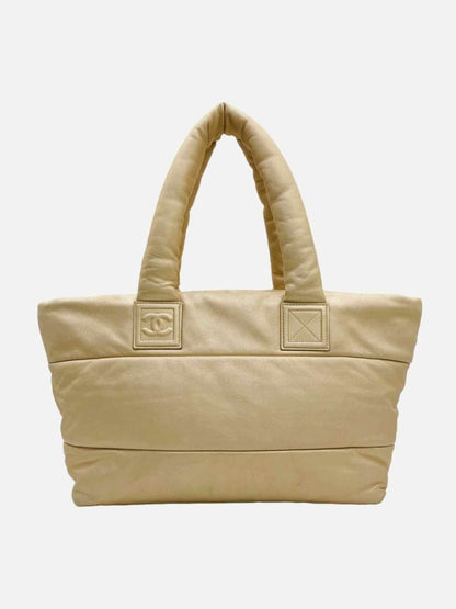 Pre-loved CHANEL Coco Cocoon Gold Tote Bag from Reems Closet