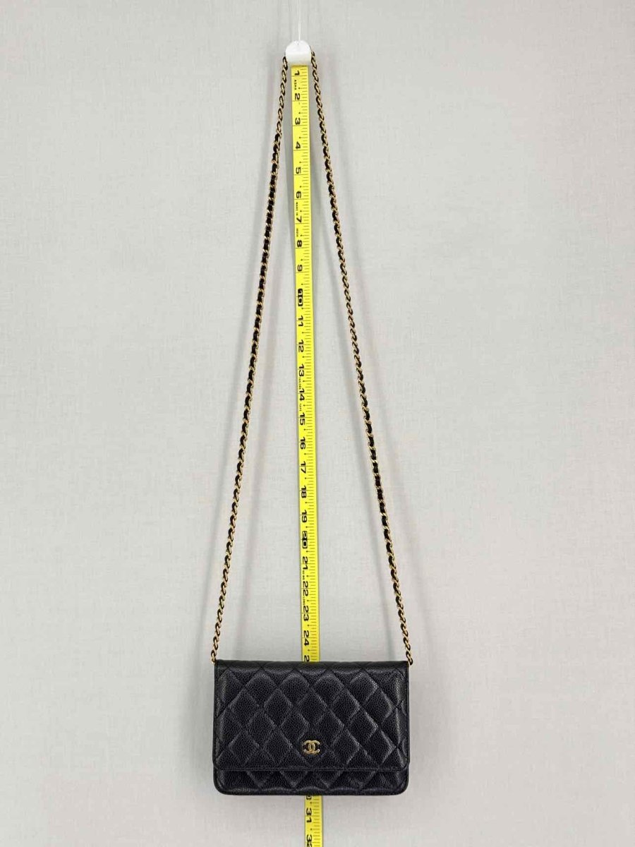 Pre-loved CHANEL WOC Black Quilted Shoulder Bag at Reems Closet