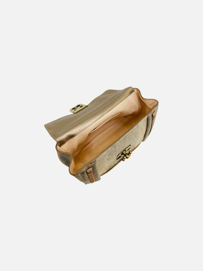 Pre-loved CHLOE Elsie Gold Shoulder Bag from Reems Closet