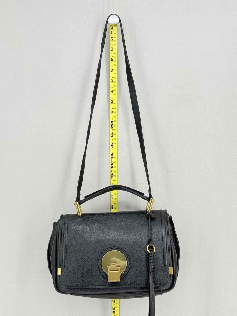 Pre - loved CHLOE Indy Black Shoulder Bag at Reems Closet