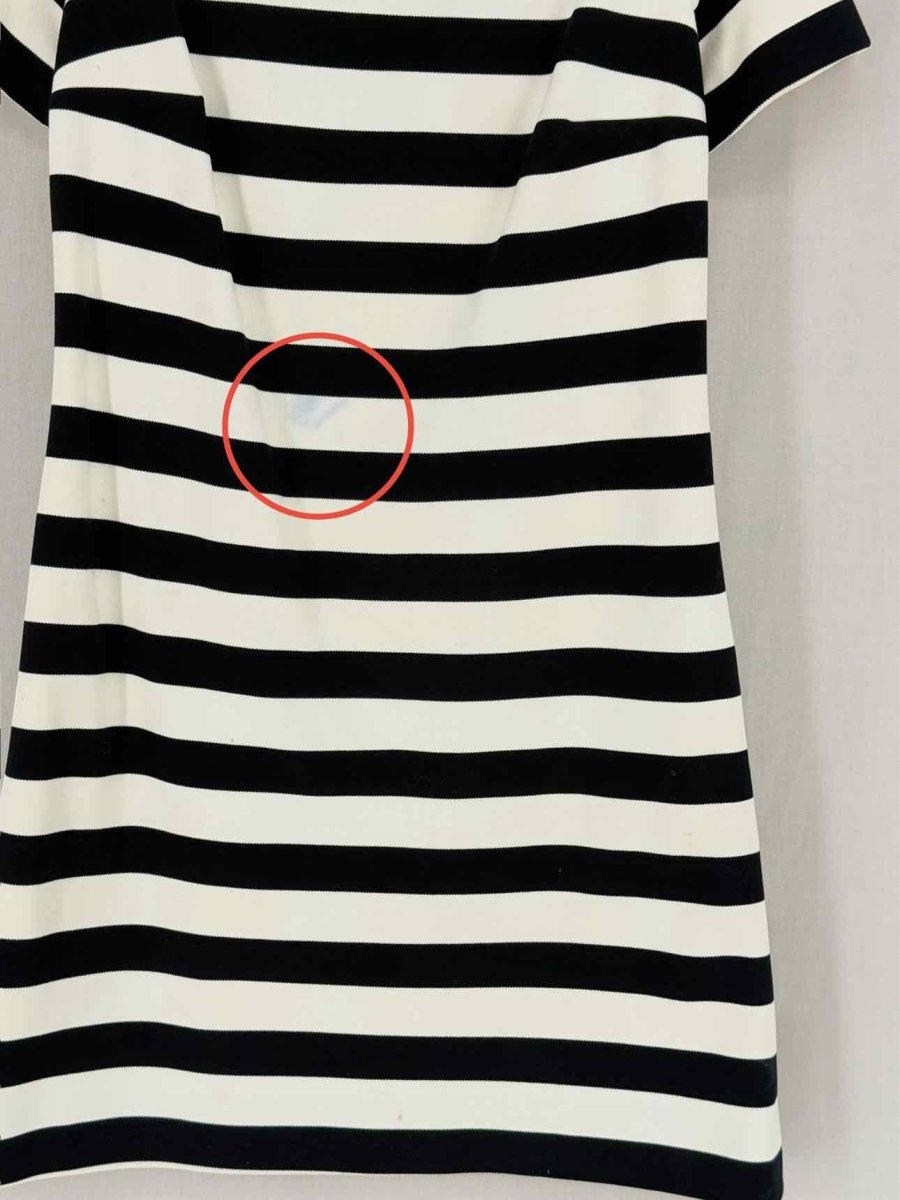 Pre - loved CHRISTIAN DIOR Black & White Size US 6 Short Dress at Reems Closet