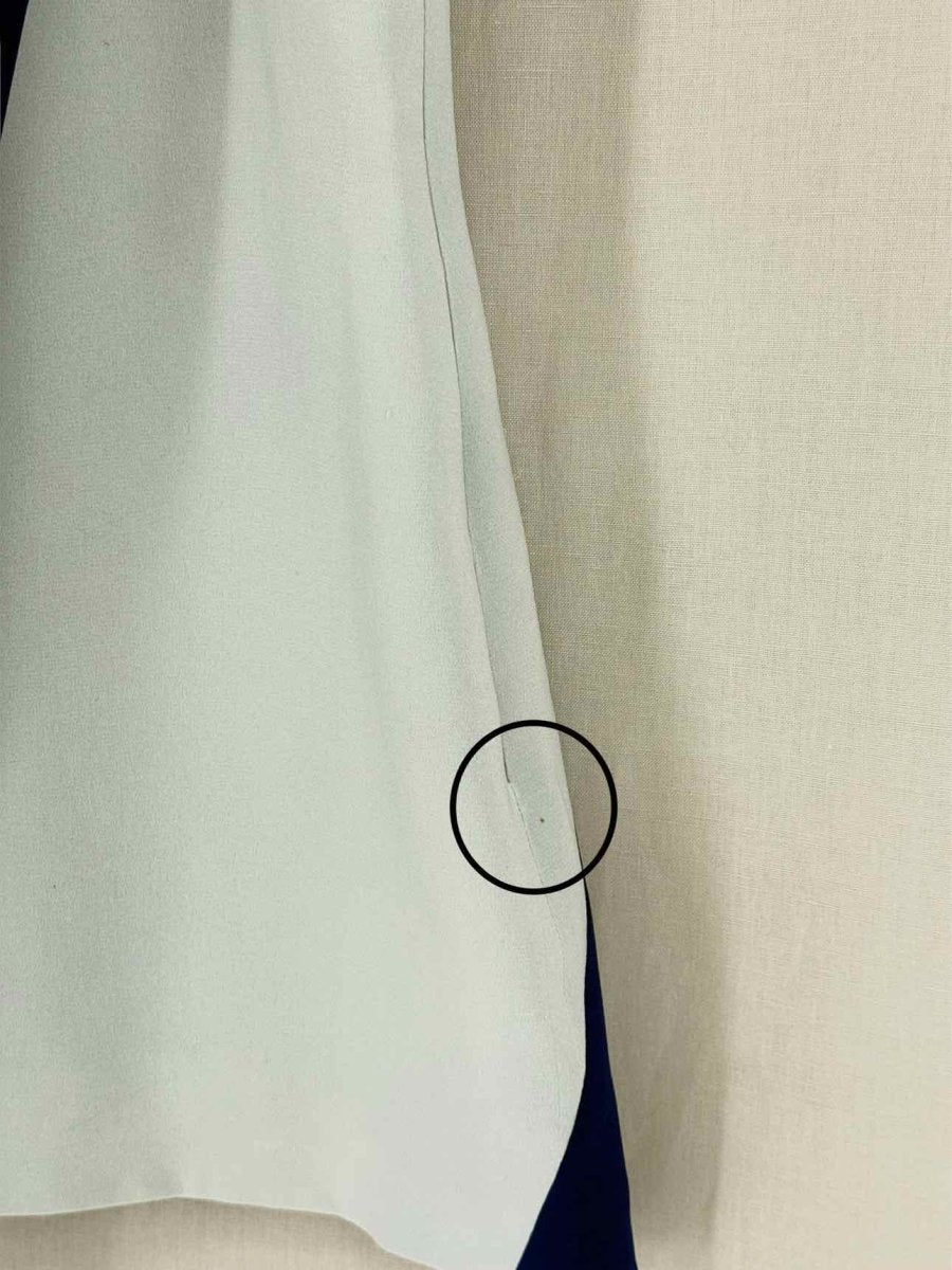 Pre - loved CHRISTIAN DIOR Blue & White Size US 6 Short Dress at Reems Closet