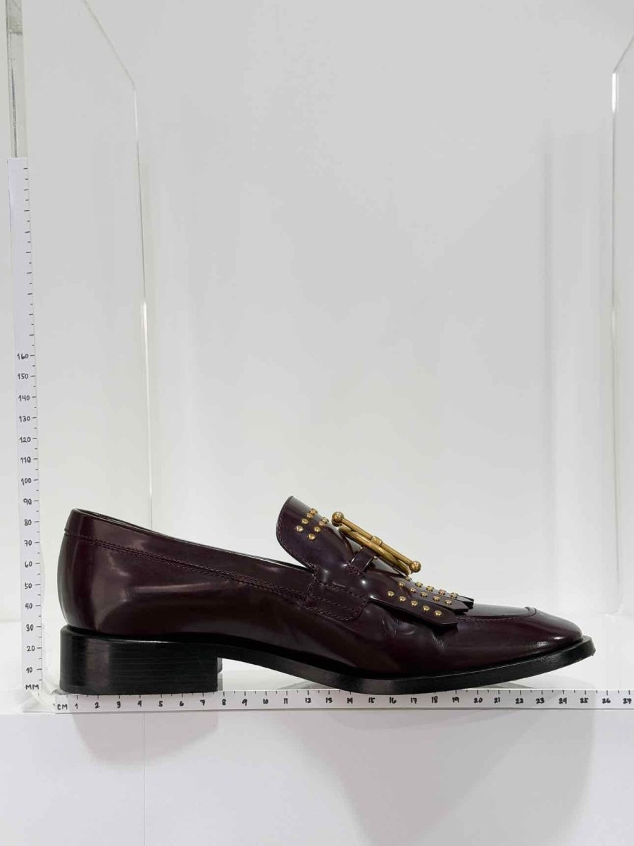 Pre - loved CHRISTIAN DIOR Burgundy Size EU 36.5 Loafers at Reems Closet