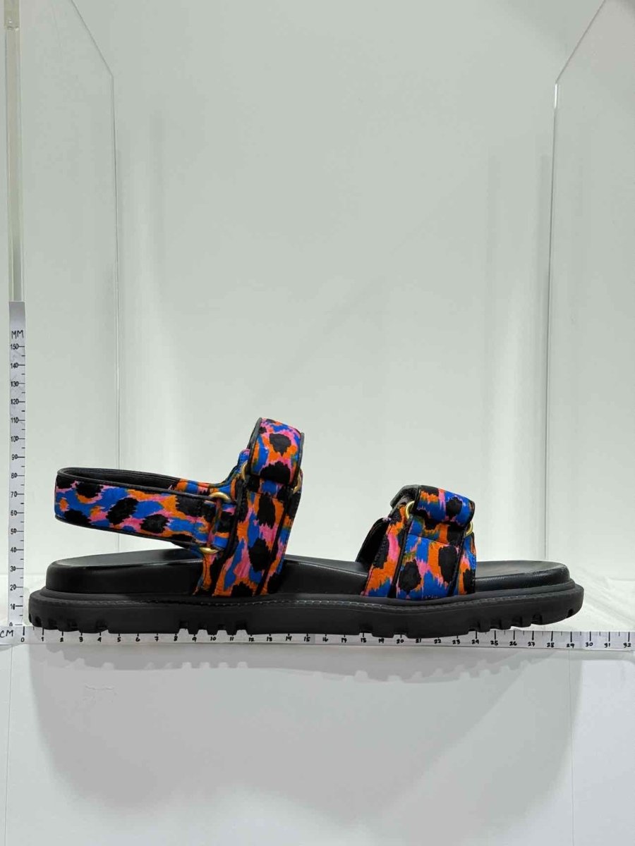 Pre - loved CHRISTIAN DIOR DiorAct Black Multicolor Sandals 42 at Reems Closet