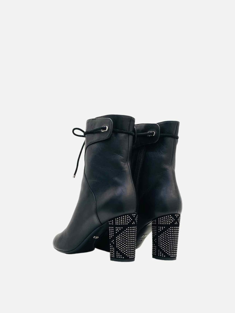Pre-loved CHRISTIAN DIOR Stellar Black Ankle Boots from Reems Closet