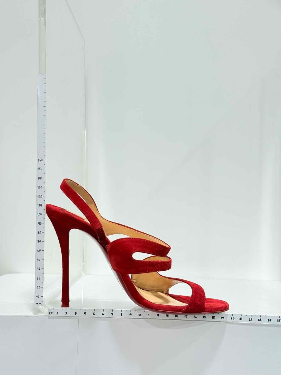 Pre - loved CHRISTIAN LOUBOUTIN Red Size EU 38 Heeled Sandals at Reems Closet